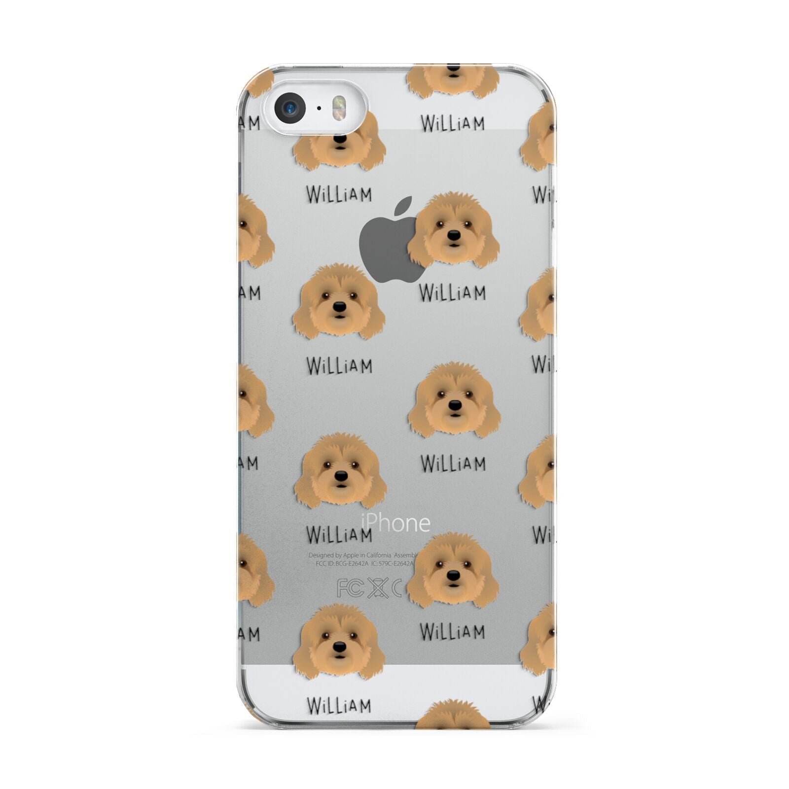 Cavapoo Icon with Name Apple iPhone 5 Case