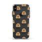 Cavapoo Icon with Name Apple iPhone Xs Impact Case White Edge on Black Phone