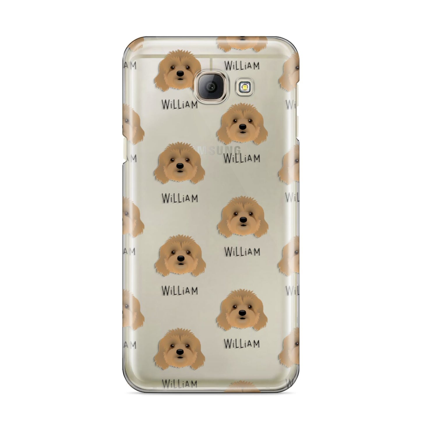 Cavapoo Icon with Name Samsung Galaxy A8 2016 Case