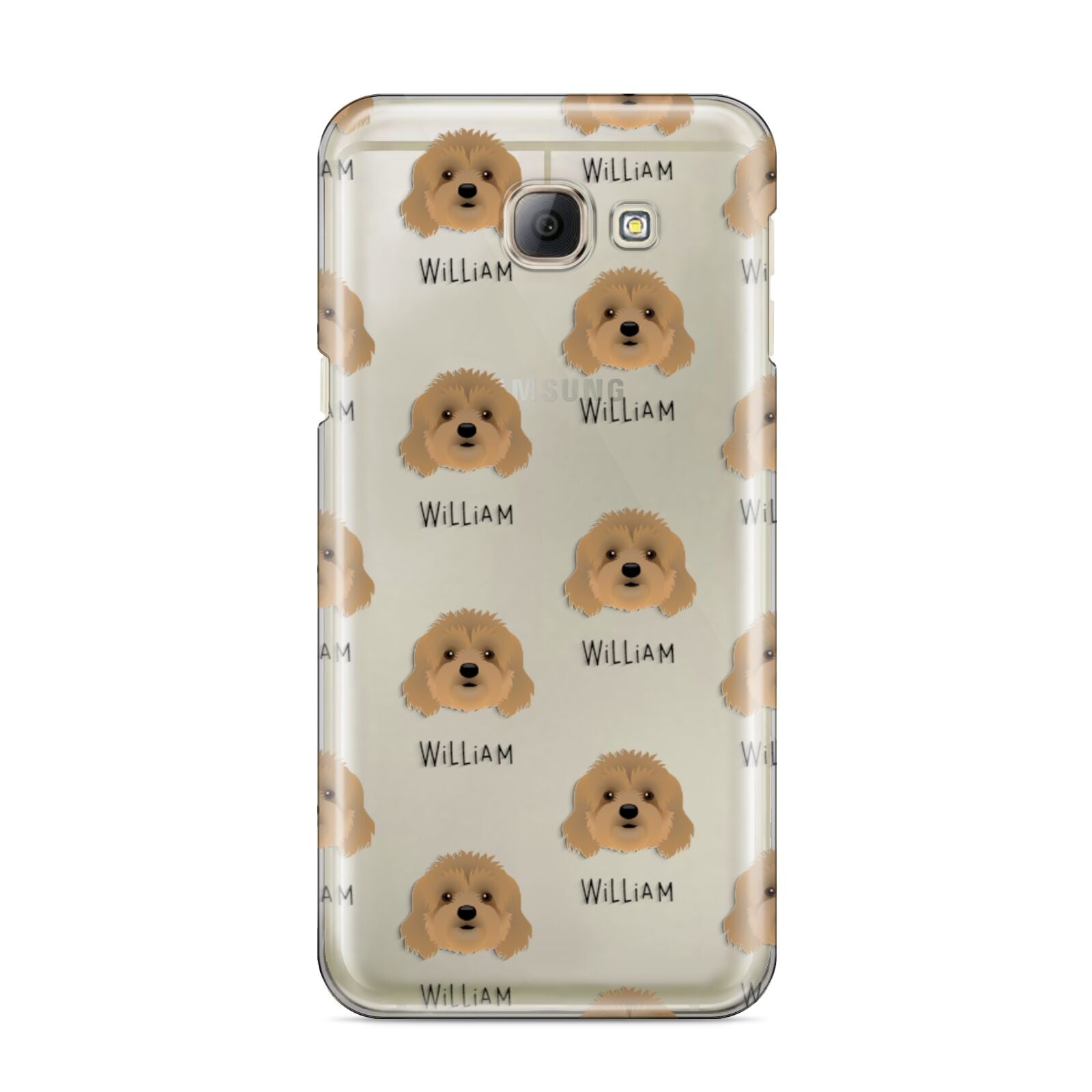 Cavapoo Icon with Name Samsung Galaxy A8 2016 Case