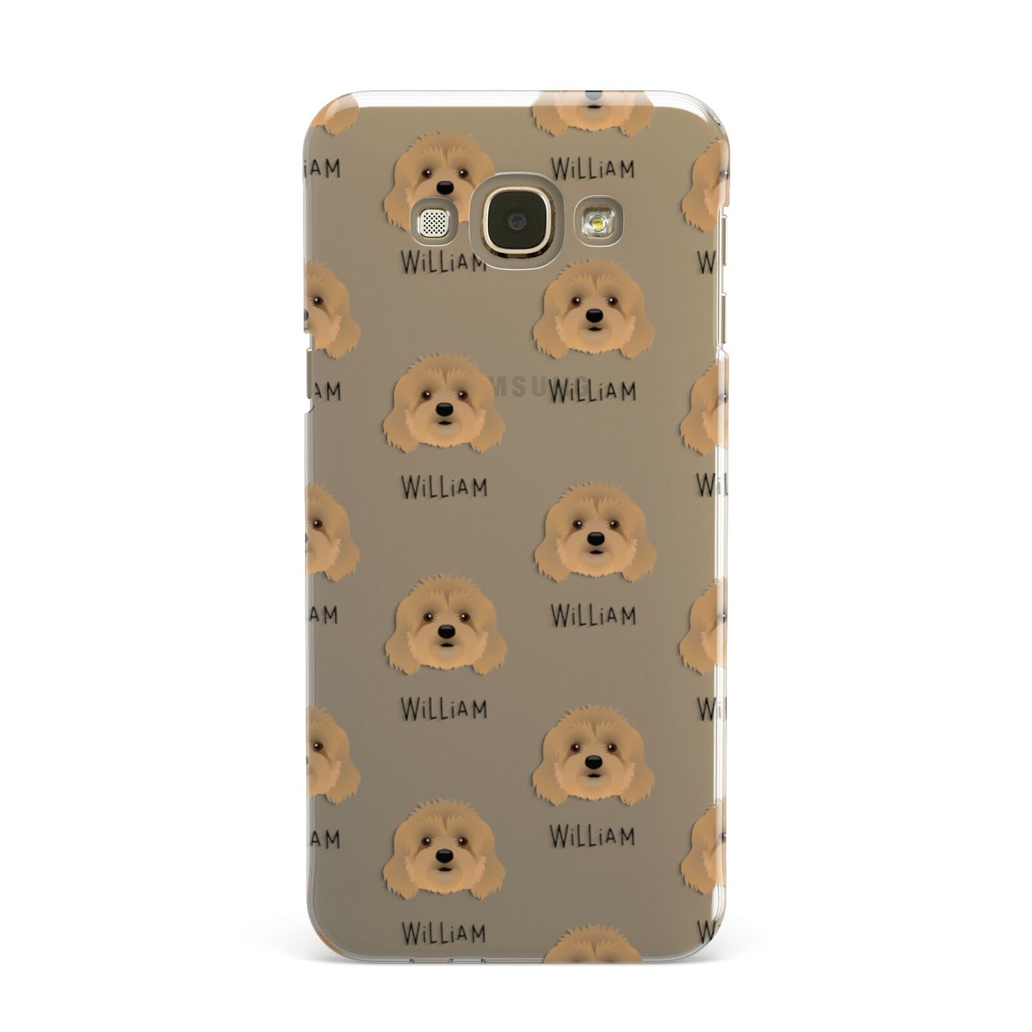 Cavapoo Icon with Name Samsung Galaxy A8 Case