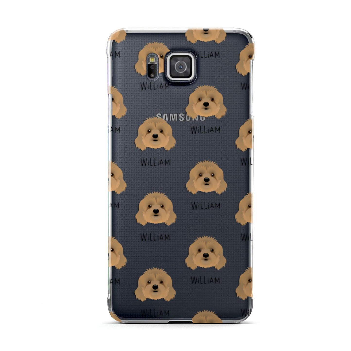 Cavapoo Icon with Name Samsung Galaxy Alpha Case