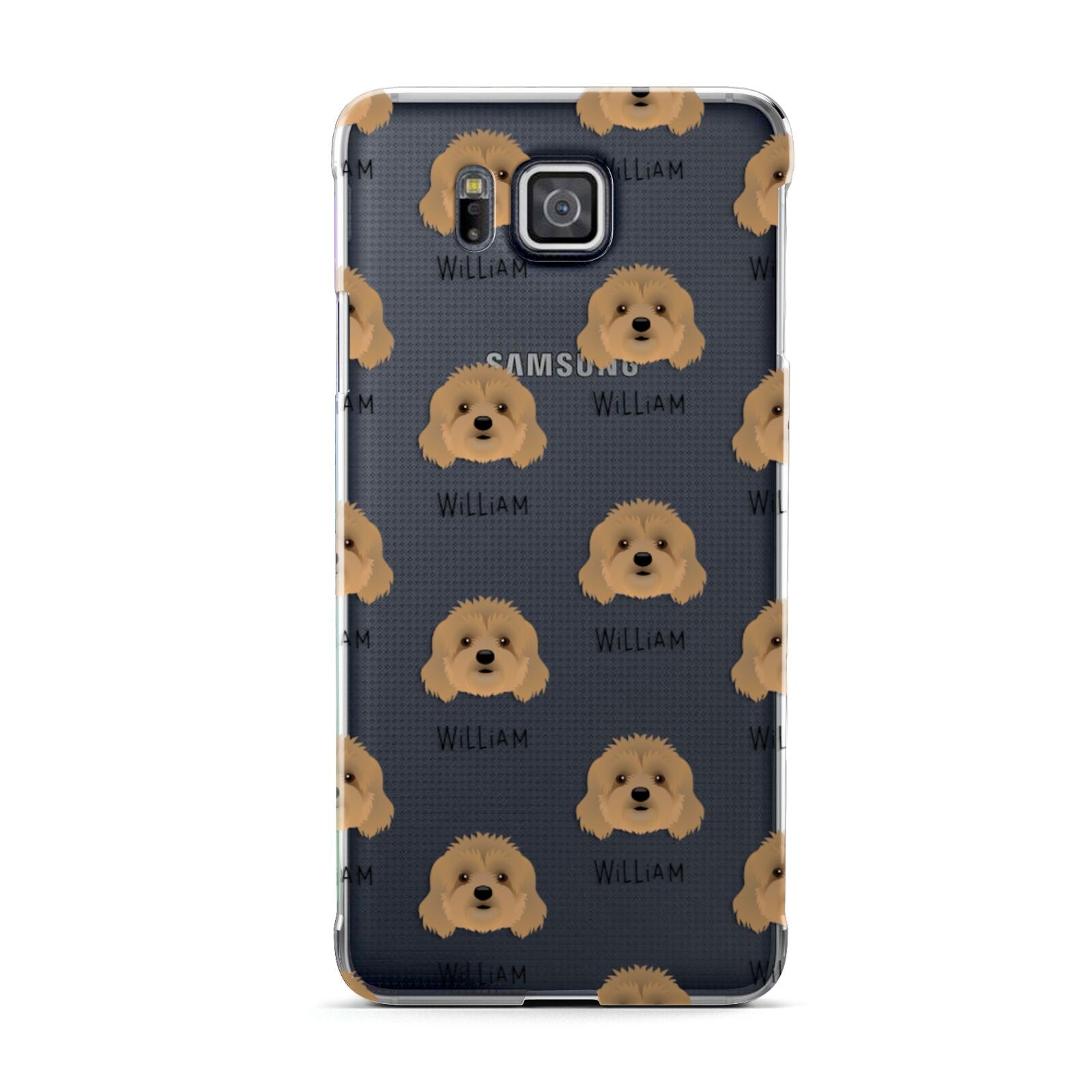 Cavapoo Icon with Name Samsung Galaxy Alpha Case