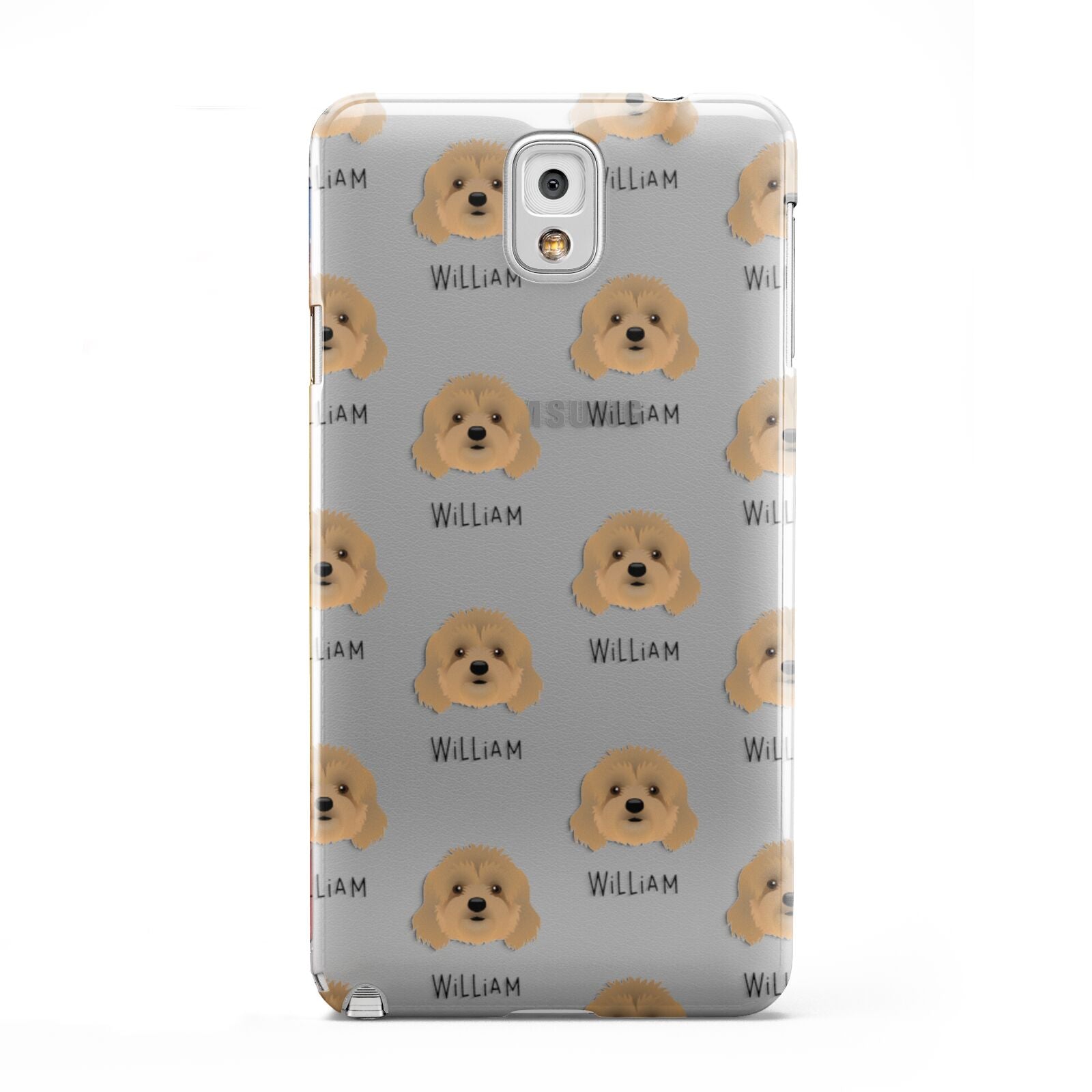 Cavapoo Icon with Name Samsung Galaxy Note 3 Case