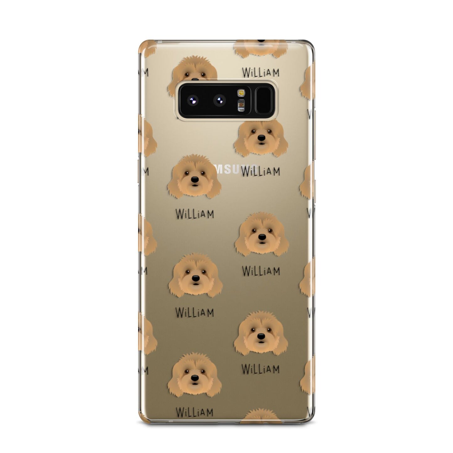 Cavapoo Icon with Name Samsung Galaxy Note 8 Case