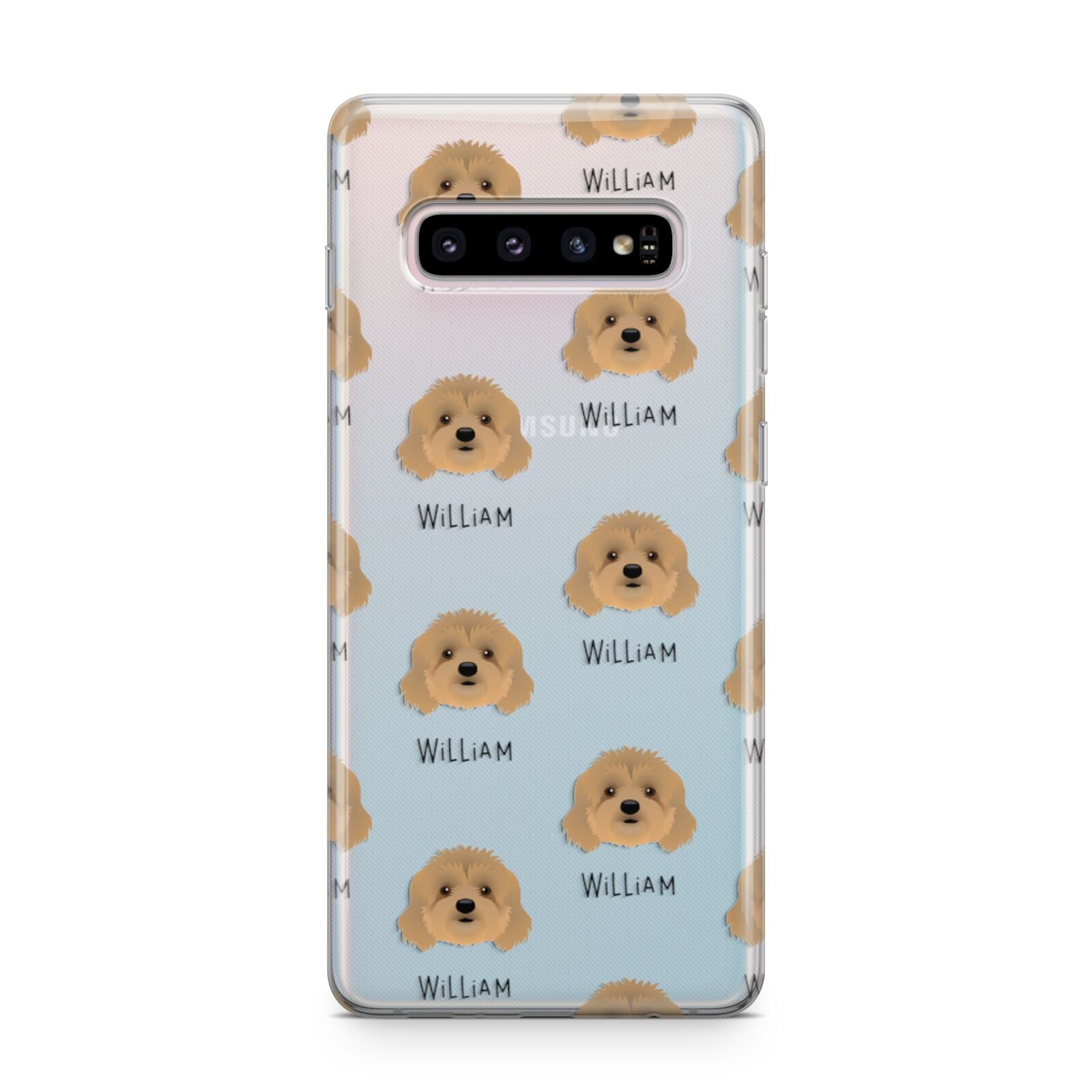 Cavapoo Icon with Name Samsung Galaxy S10 Plus Case