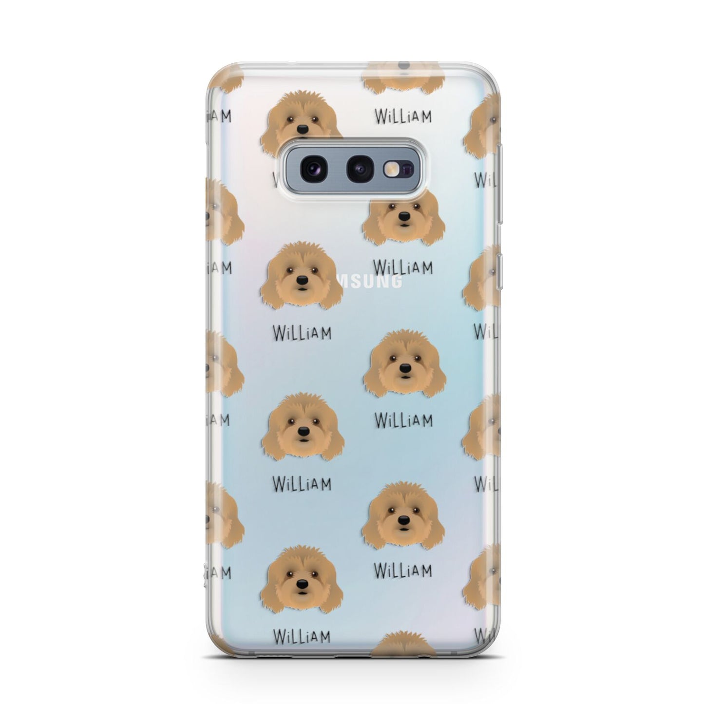 Cavapoo Icon with Name Samsung Galaxy S10E Case
