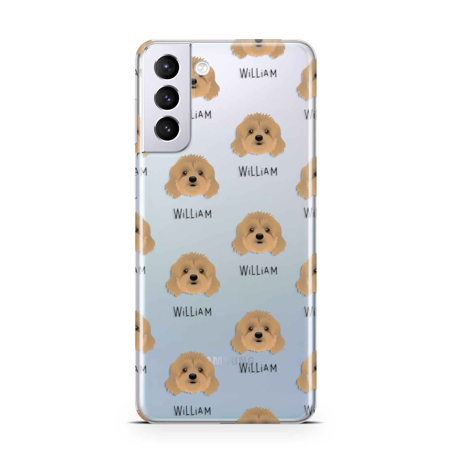 Cavapoo Icon with Name Samsung S21 Plus Phone Case