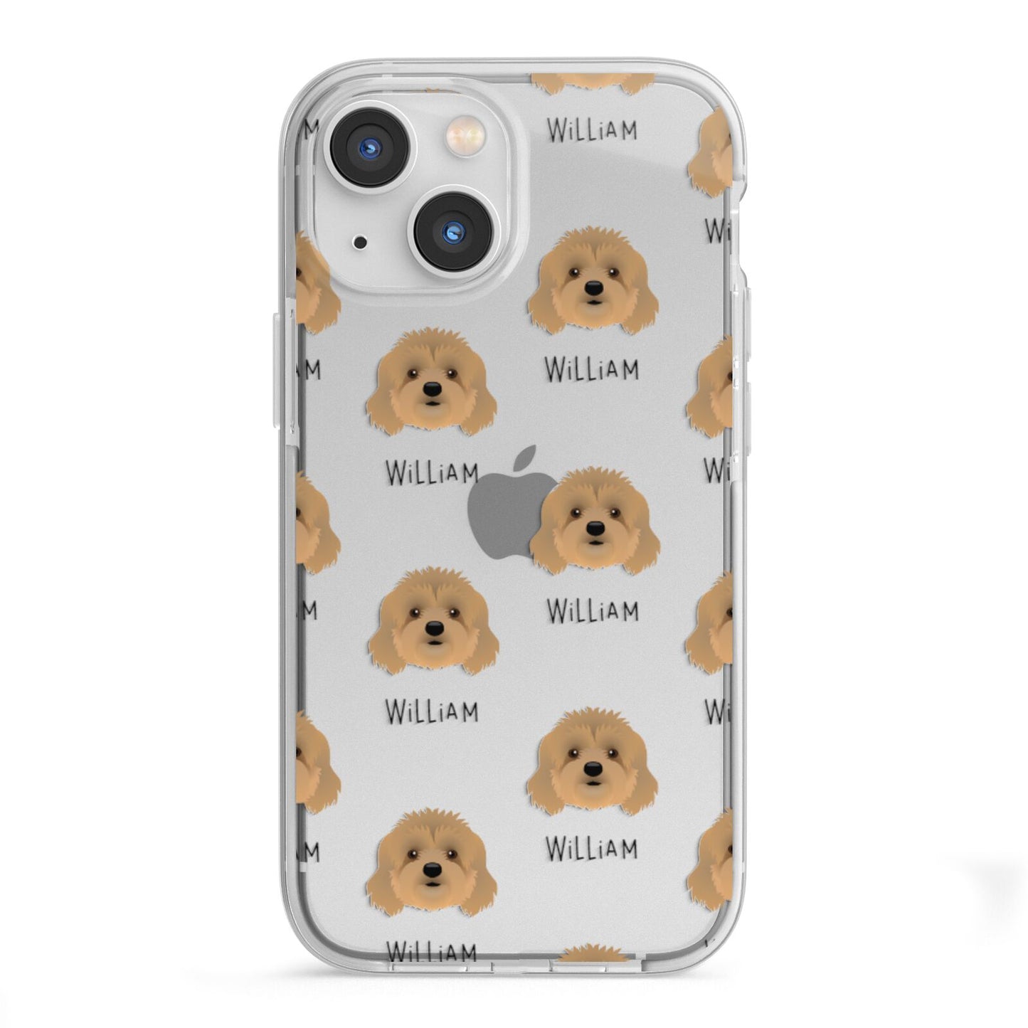 Cavapoo Icon with Name iPhone 13 Mini TPU Impact Case with White Edges