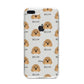 Cavapoo Icon with Name iPhone 8 Plus Bumper Case on Silver iPhone
