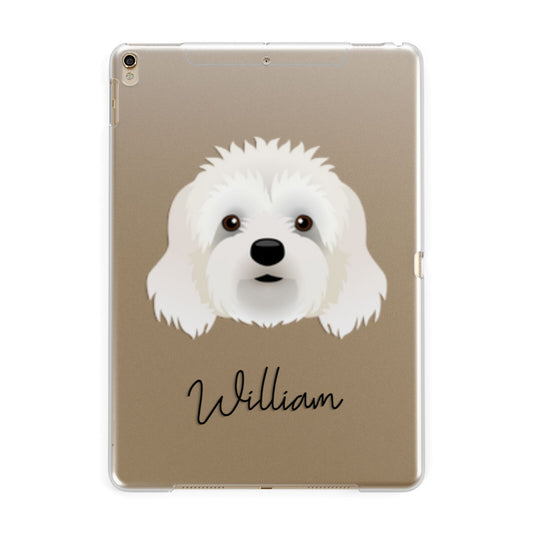 Cavapoo Personalised Apple iPad Gold Case