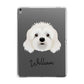 Cavapoo Personalised Apple iPad Grey Case