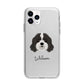 Cavapoo Personalised Apple iPhone 11 Pro in Silver with Bumper Case