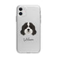 Cavapoo Personalised Apple iPhone 11 in White with Bumper Case