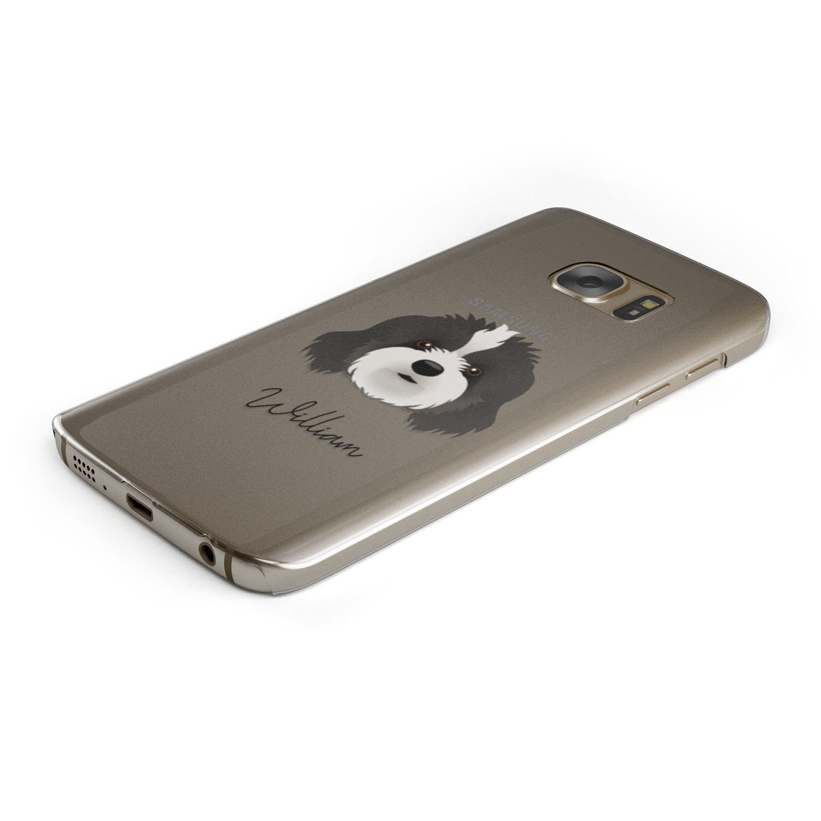 Cavapoo Personalised Samsung Galaxy Case Bottom Cutout