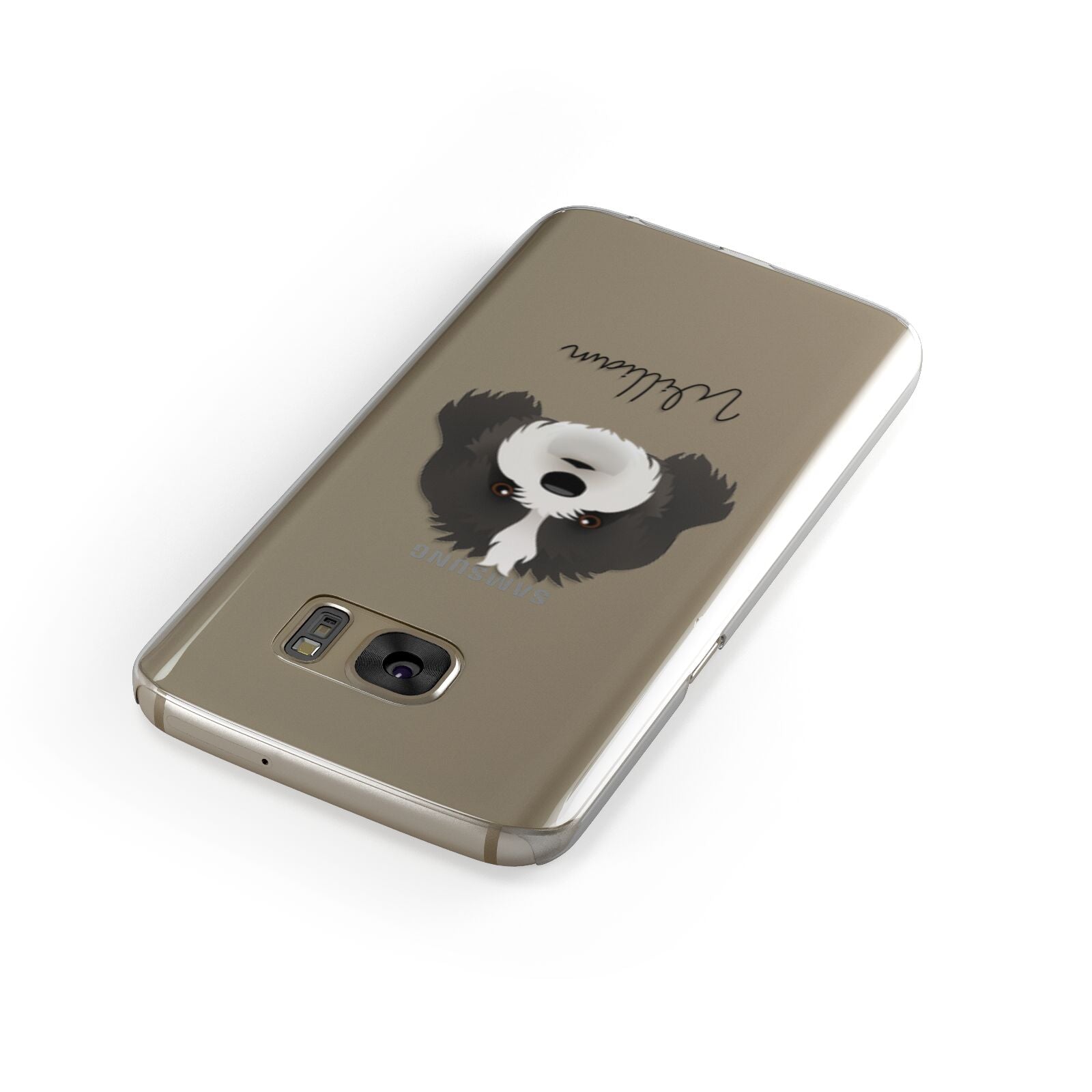 Cavapoo Personalised Samsung Galaxy Case Front Close Up