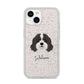 Cavapoo Personalised iPhone 14 Glitter Tough Case Starlight