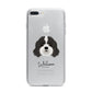 Cavapoo Personalised iPhone 7 Plus Bumper Case on Silver iPhone