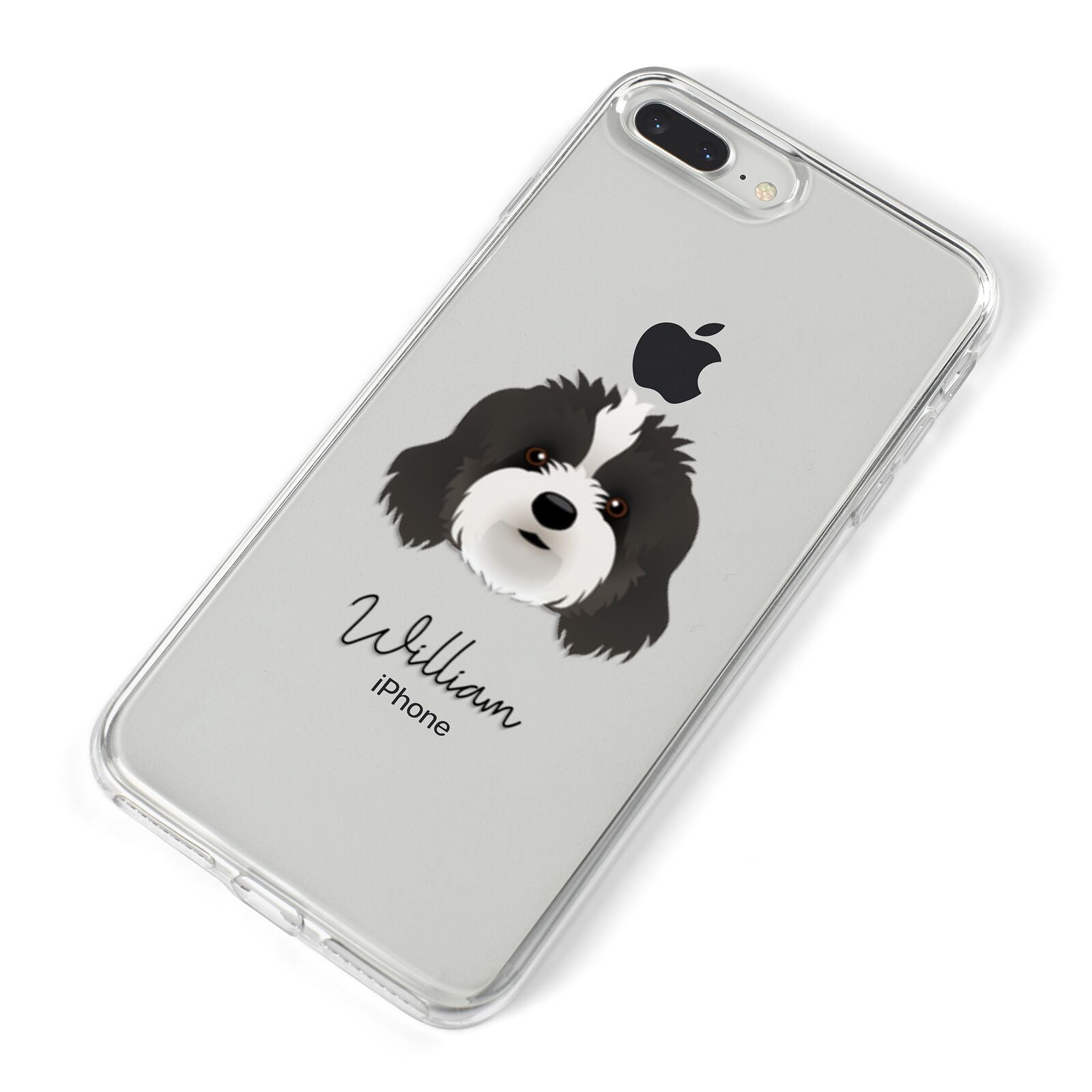 Cavapoo Personalised iPhone 8 Plus Bumper Case on Silver iPhone Alternative Image