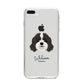 Cavapoo Personalised iPhone 8 Plus Bumper Case on Silver iPhone