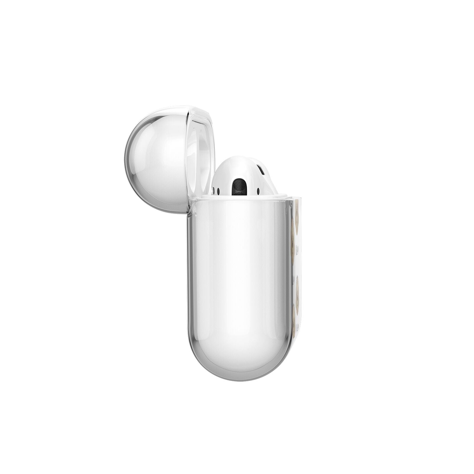Cavapoochon Icon with Name AirPods Case Side Angle