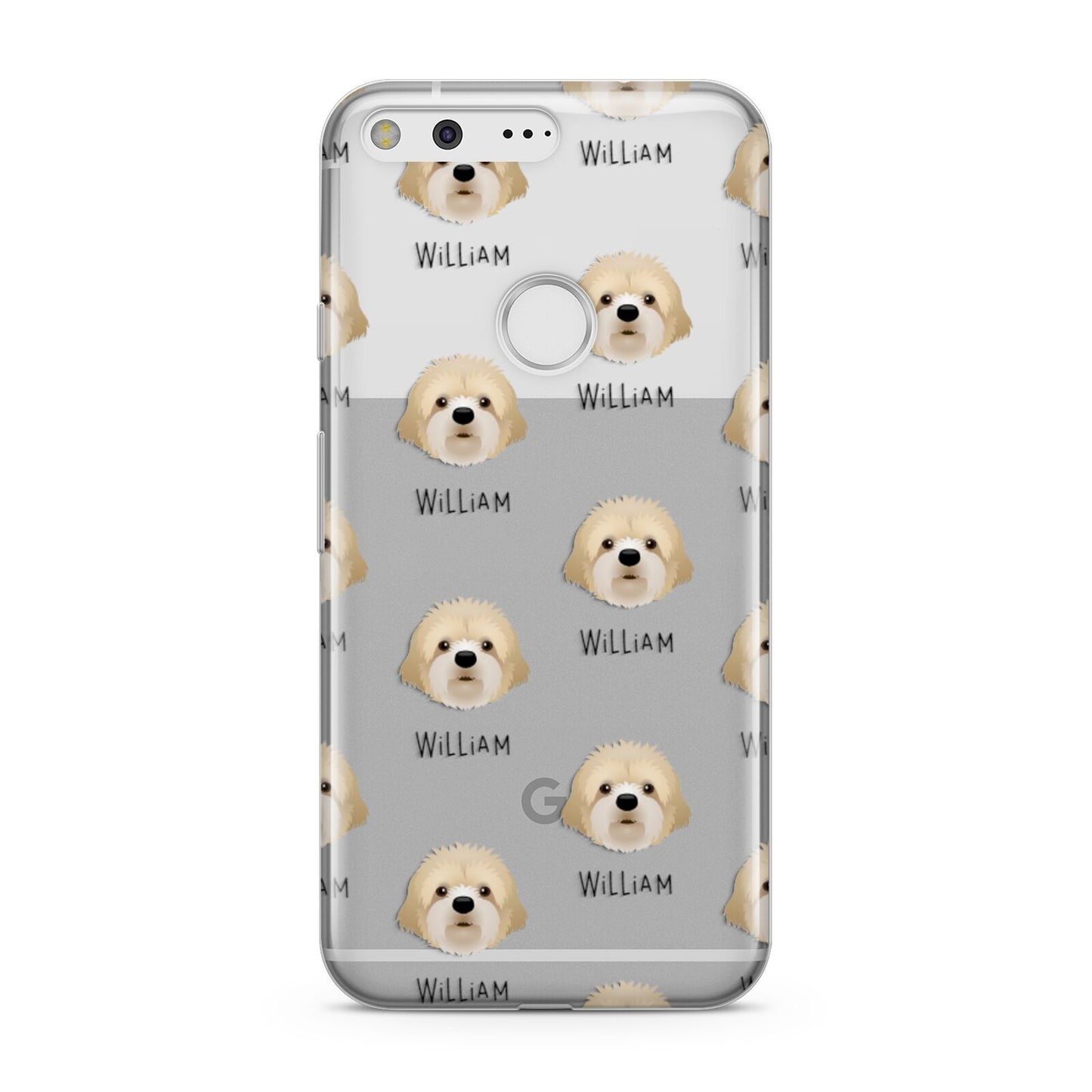 Cavapoochon Icon with Name Google Pixel Case