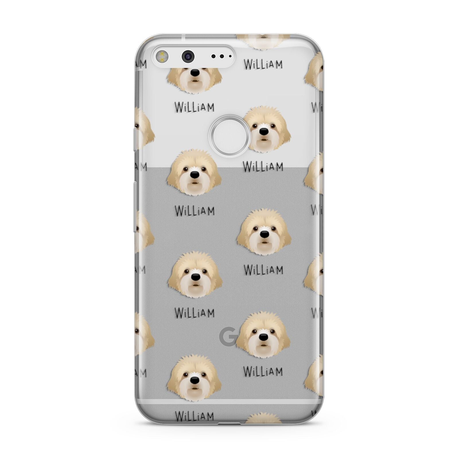 Cavapoochon Icon with Name Google Pixel Case