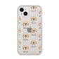 Cavapoochon Icon with Name iPhone 14 Plus Clear Tough Case Starlight