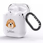 Cavapoochon Personalised AirPods Clear Case Side Image