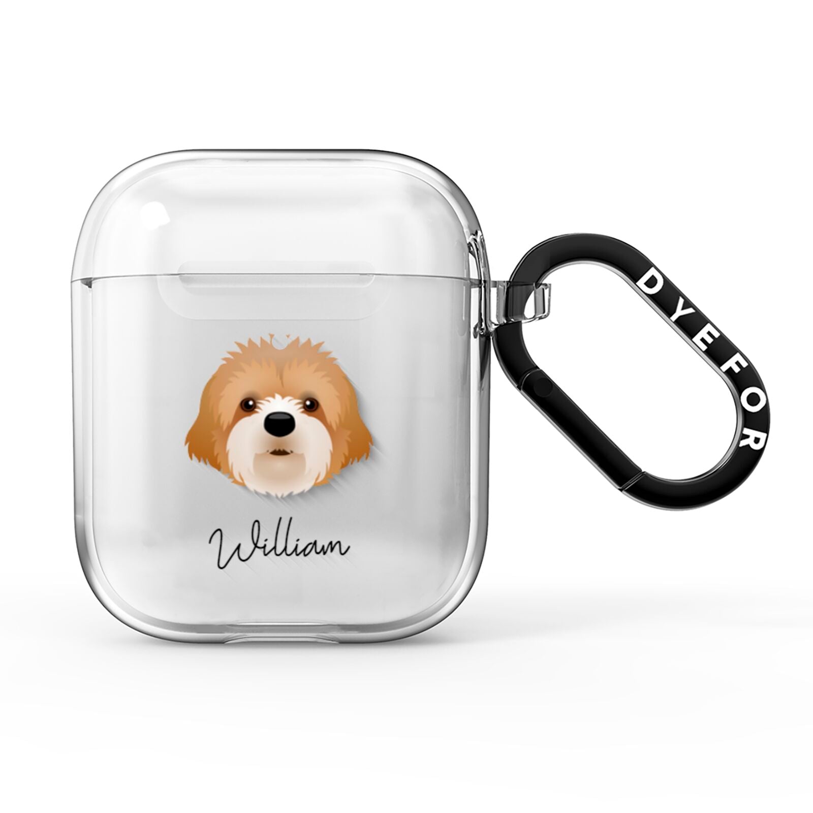 Cavapoochon Personalised AirPods Clear Case