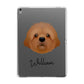 Cavapoochon Personalised Apple iPad Grey Case
