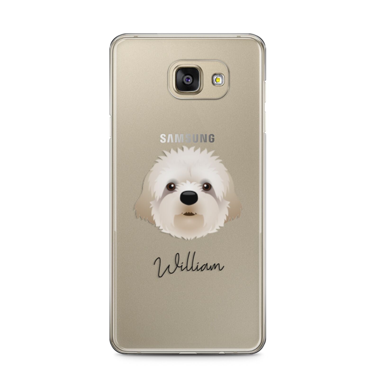 Cavapoochon Personalised Samsung Galaxy A5 2016 Case on gold phone