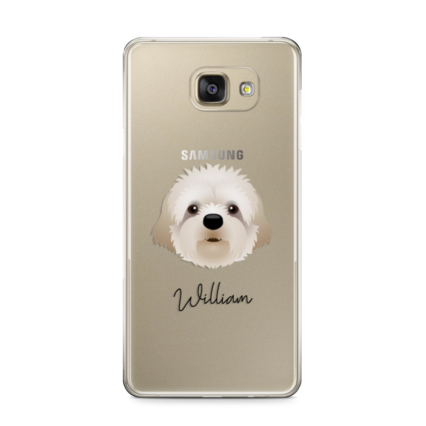 Cavapoochon Personalised Samsung Galaxy A9 2016 Case on gold phone