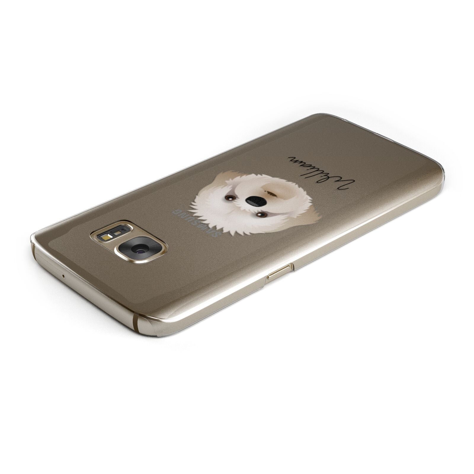 Cavapoochon Personalised Samsung Galaxy Case Top Cutout