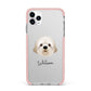 Cavapoochon Personalised iPhone 11 Pro Max Impact Pink Edge Case
