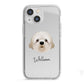 Cavapoochon Personalised iPhone 13 Mini TPU Impact Case with White Edges