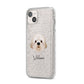 Cavapoochon Personalised iPhone 14 Plus Glitter Tough Case Starlight Angled Image