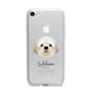 Cavapoochon Personalised iPhone 7 Bumper Case on Silver iPhone