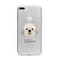 Cavapoochon Personalised iPhone 7 Plus Bumper Case on Silver iPhone