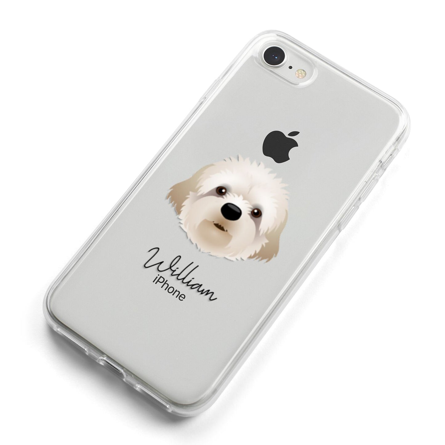 Cavapoochon Personalised iPhone 8 Bumper Case on Silver iPhone Alternative Image