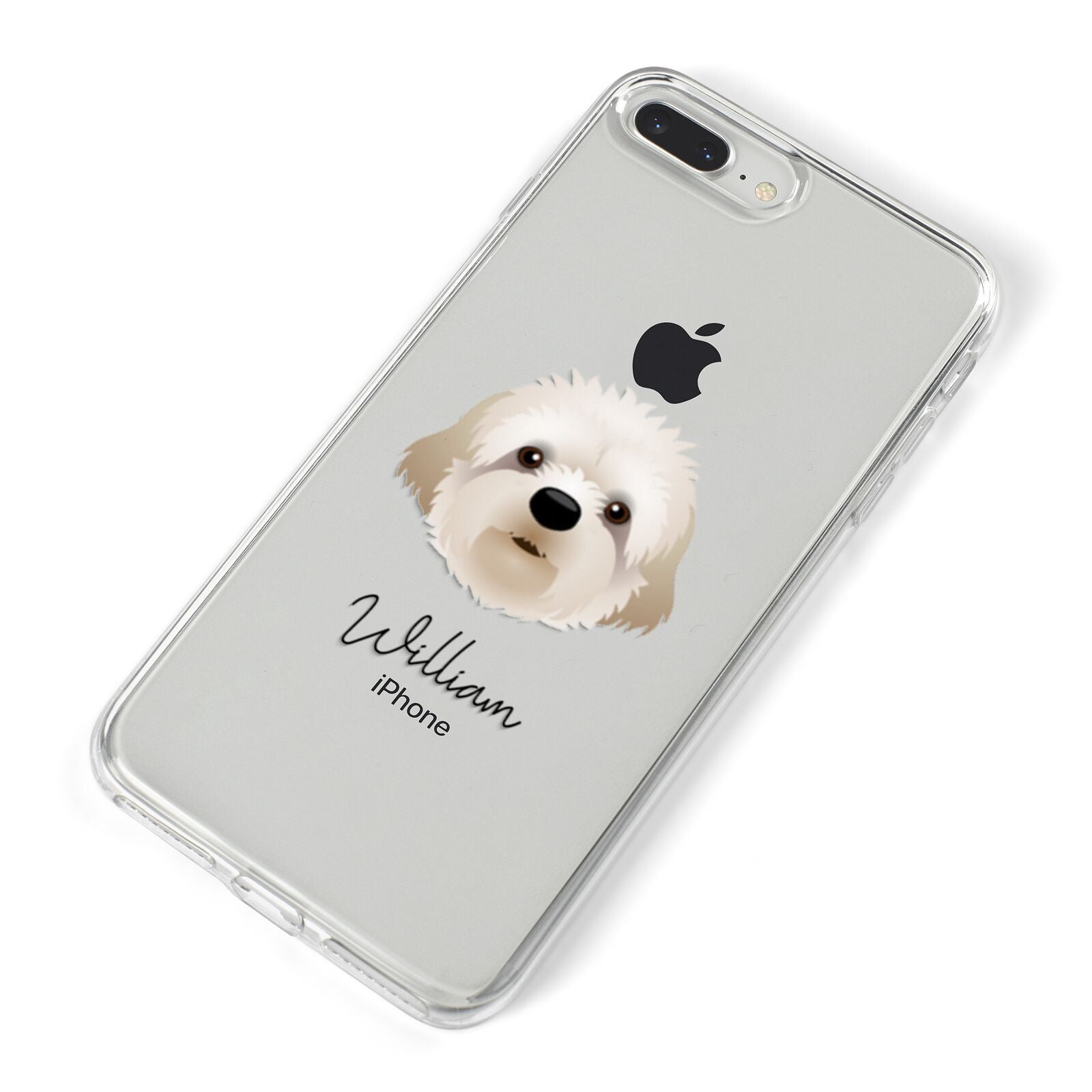 Cavapoochon Personalised iPhone 8 Plus Bumper Case on Silver iPhone Alternative Image