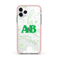 Celestial Apple iPhone 11 Pro in Silver with Pink Impact Case