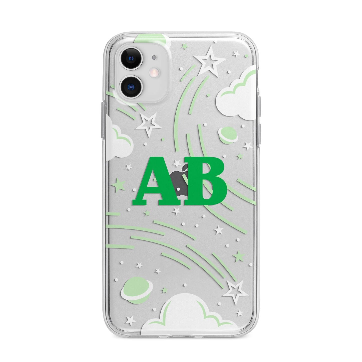 Celestial Apple iPhone 11 in White with Bumper Case