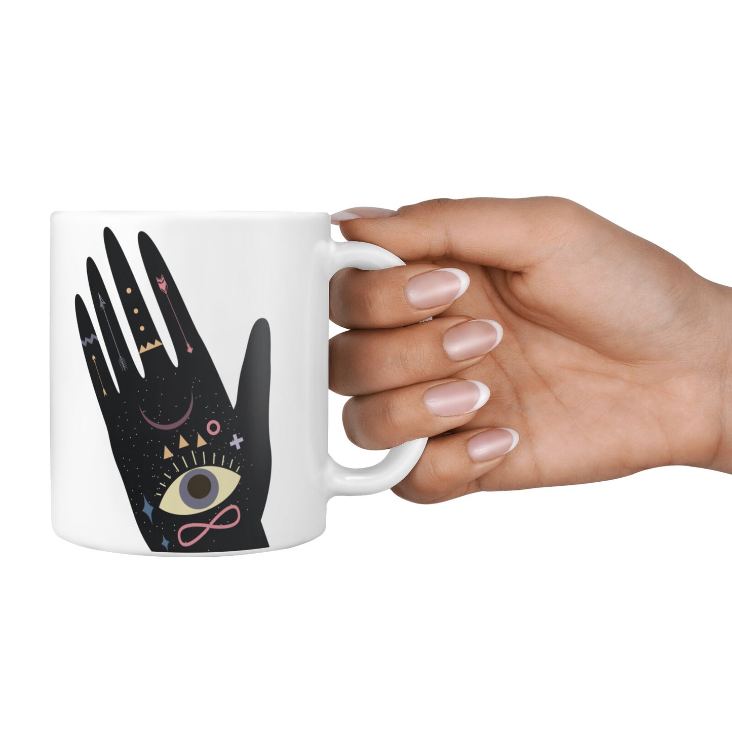 Celestial Hand with Text 10oz Mug Alternative Image 4