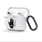 Celestial Hand with Text AirPods Clear Case 3rd Gen Side Image