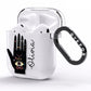 Celestial Hand with Text AirPods Clear Case Side Image