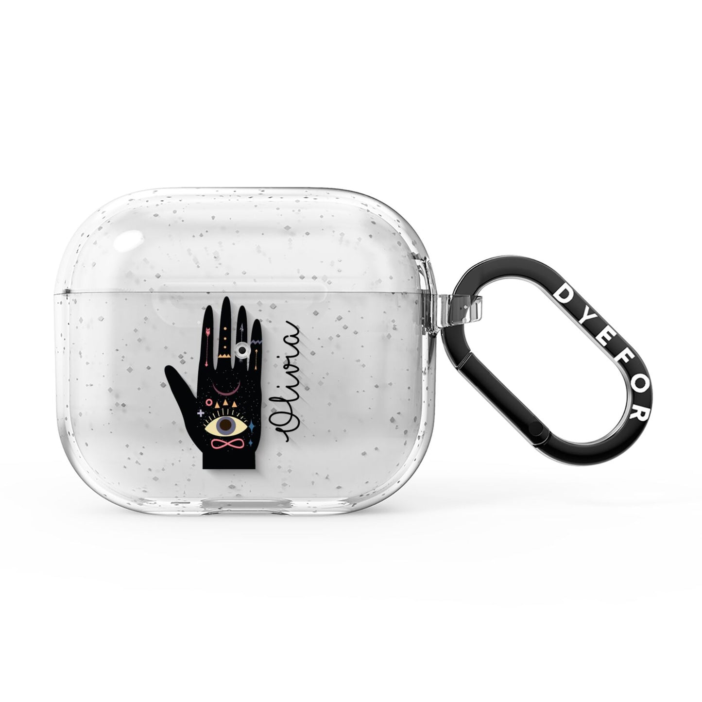 Celestial Hand with Text AirPods Glitter Case 3rd Gen