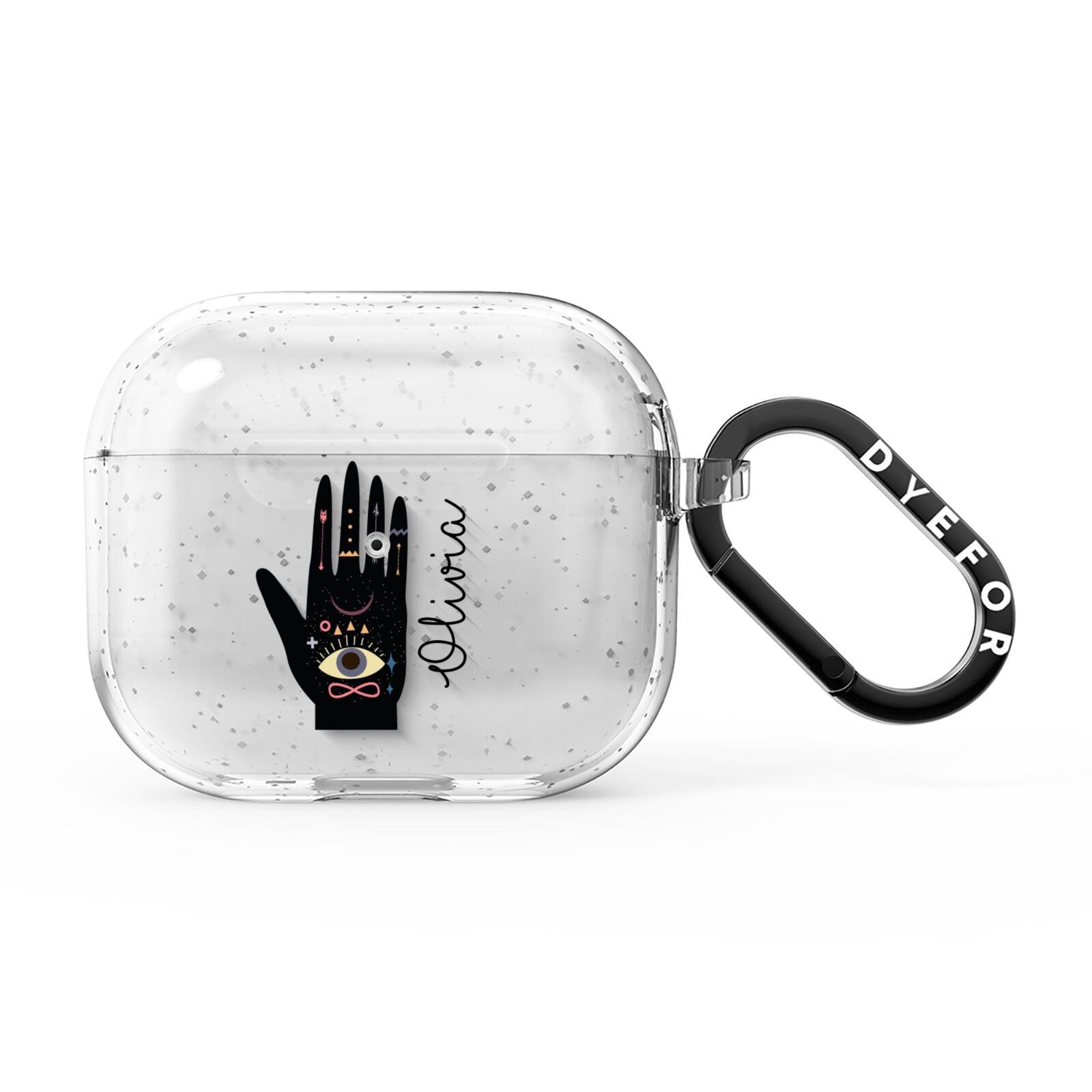 Celestial Hand with Text AirPods Glitter Case 3rd Gen