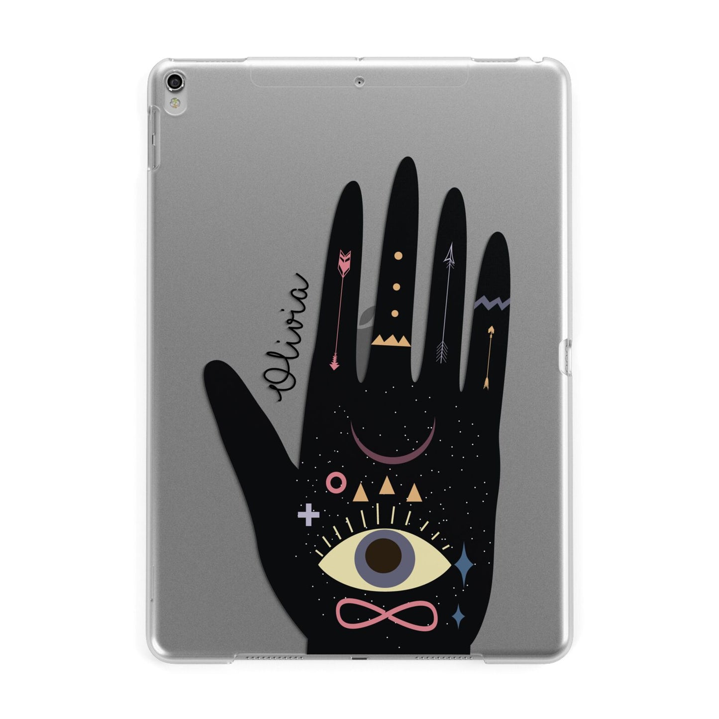 Celestial Hand with Text Apple iPad Silver Case