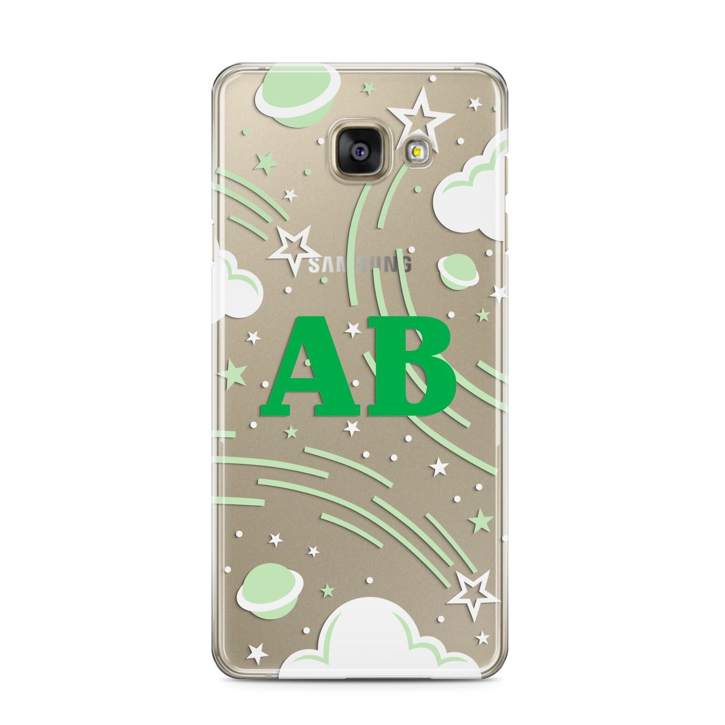 Celestial Samsung Galaxy A3 2016 Case on gold phone
